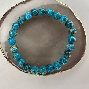 Blue gemstone bracelet